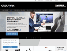 Tablet Screenshot of creaform3d.com